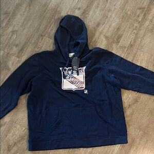 New York Rangers Navy Blue Hoodie by Fanatics